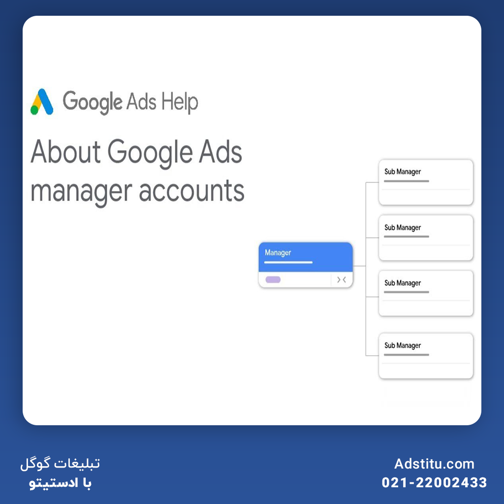 استفاده از Google Ads Manager Account